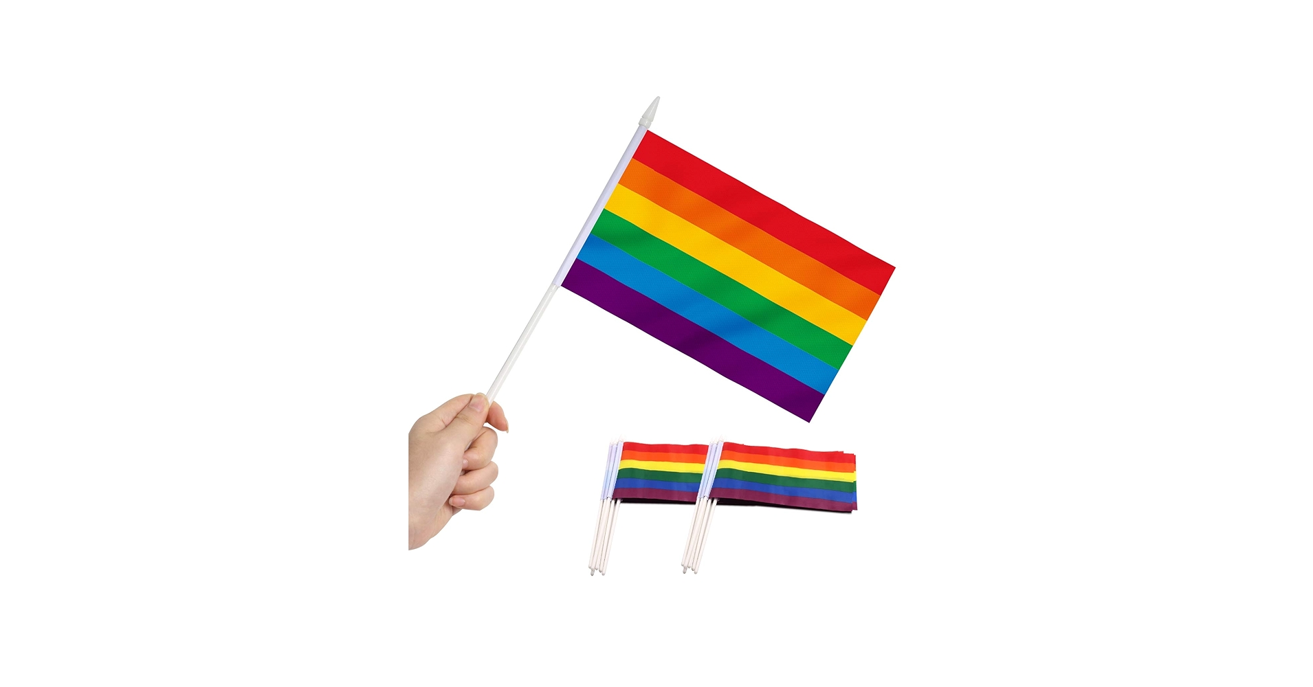 Rainbow Pride Flag — Small Handheld
