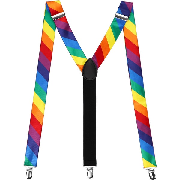 Rainbow Pride Suspenders