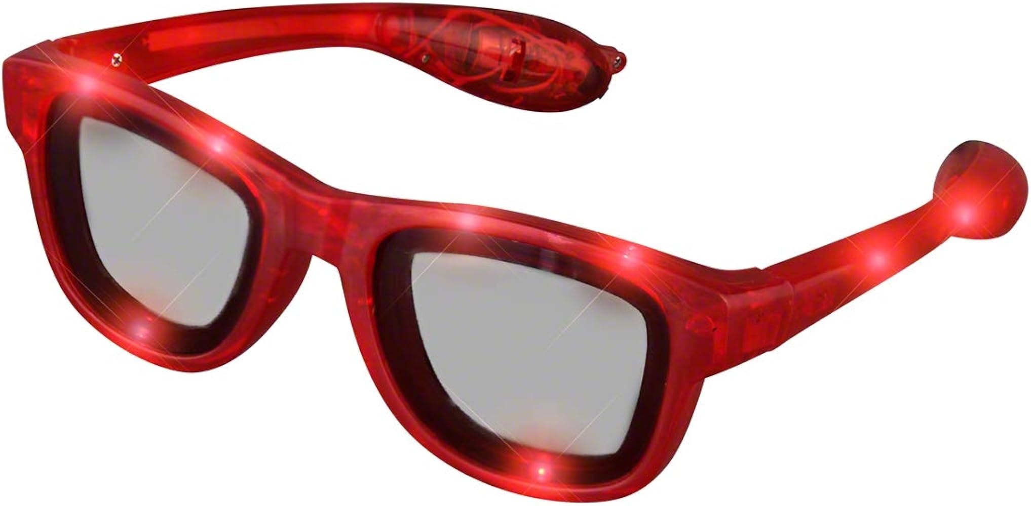 Red LED Light-Up Glasses
